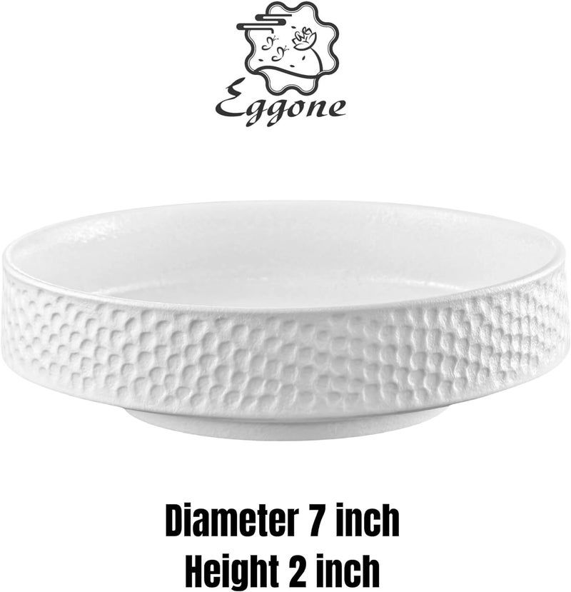 Eggone Japanese Ikebana Vase Kit, Flower Shallow Container Ceramics Flower Bowl Ikebana Vase with 1.57inch Flower Frog and Floral Frog Floristry Kenzan Needle Straightening Tool - Image 3
